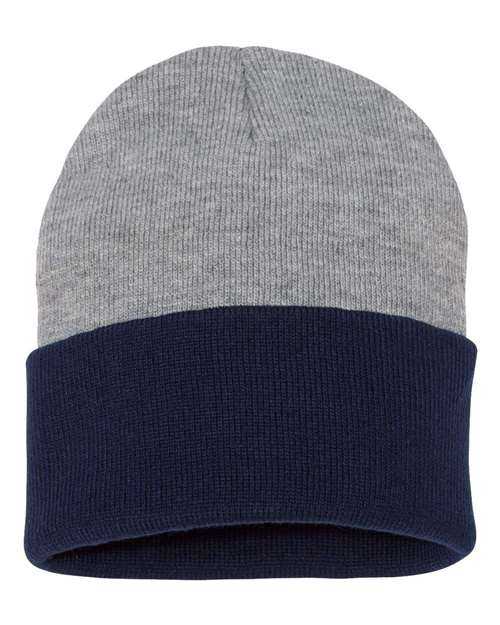 Sportsman 12" Color Blocked Cuffed Beanie SP12T