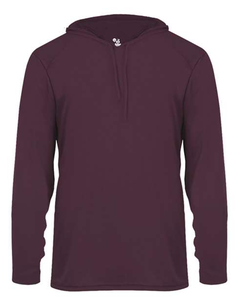 Badger Unisex B-Core Hooded Long Sleeve T-Shirt 4105