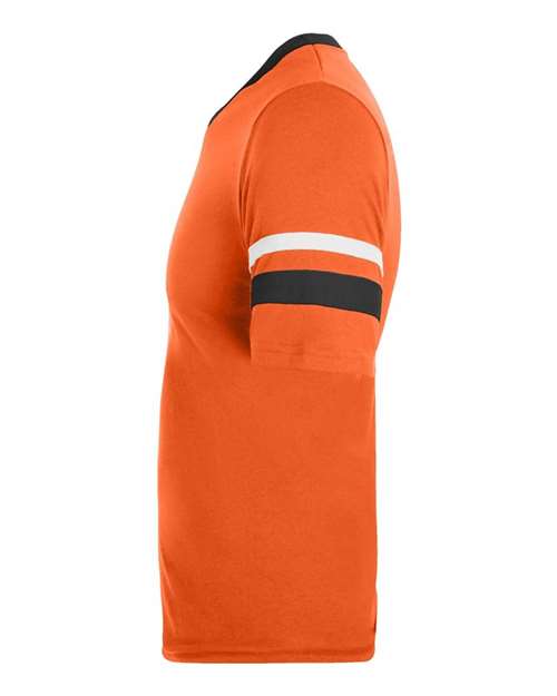 Augusta Sportswear V-Neck Jersey with Striped Sleeves 360