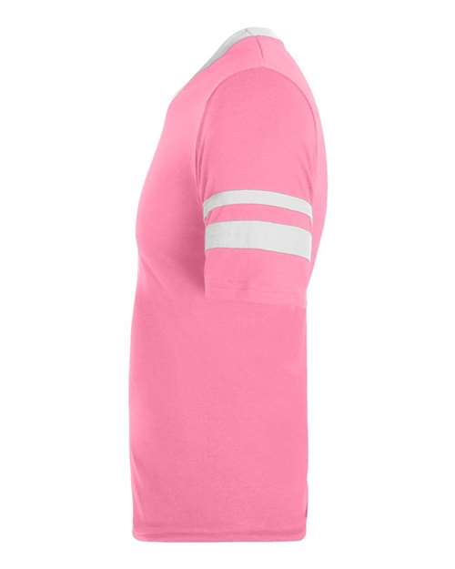 Augusta Sportswear V-Neck Jersey with Striped Sleeves 360