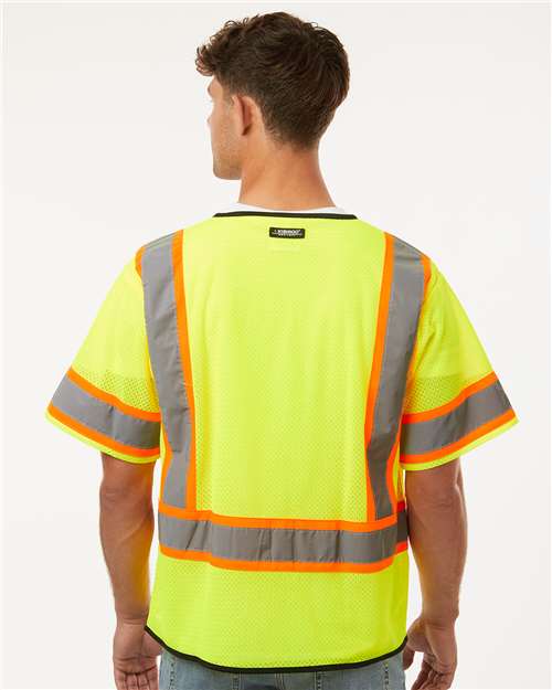 Kishigo Unisex Class 3 Mesh Zippered Vest 1565-1566