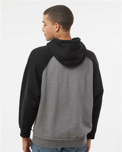 J. America Men's Vintage Heather Hooded Sweatshirt 8885