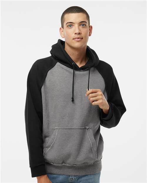 J. America Men's Vintage Heather Hooded Sweatshirt 8885