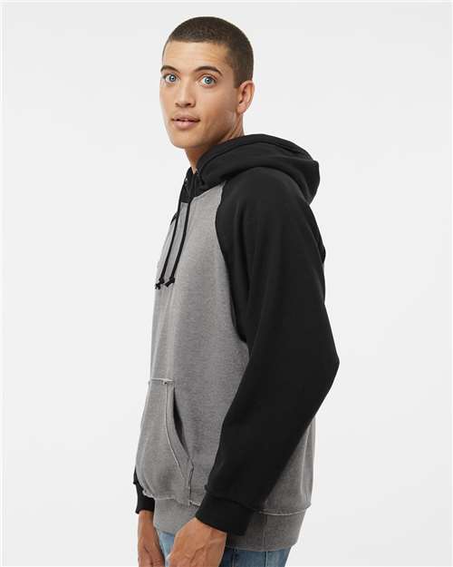 J. America Men's Vintage Heather Hooded Sweatshirt 8885
