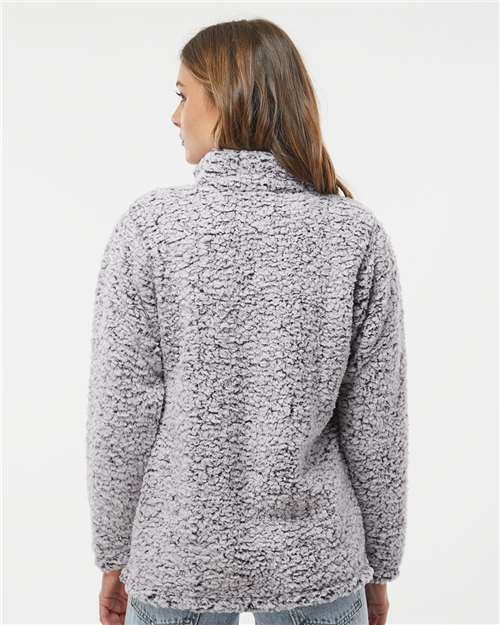 J. America Women’s Epic Sherpa Quarter-Zip Pullover 8451