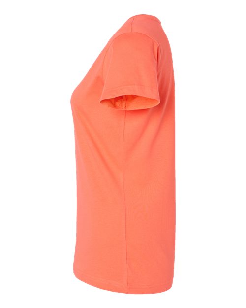 LAT Women's Fine Jersey V-Neck Tee 3507