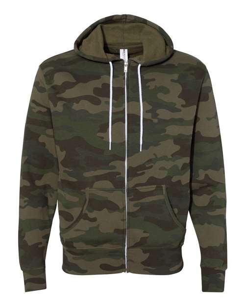 Independent Trading Co. Unisex Lightweight Full-Zip Hooded Sweatshirt AFX90UNZ