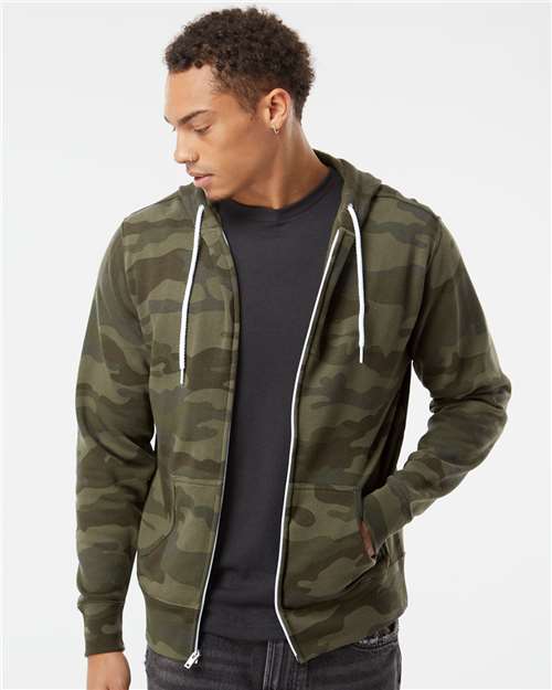 Independent Trading Co. Unisex Lightweight Full-Zip Hooded Sweatshirt AFX90UNZ