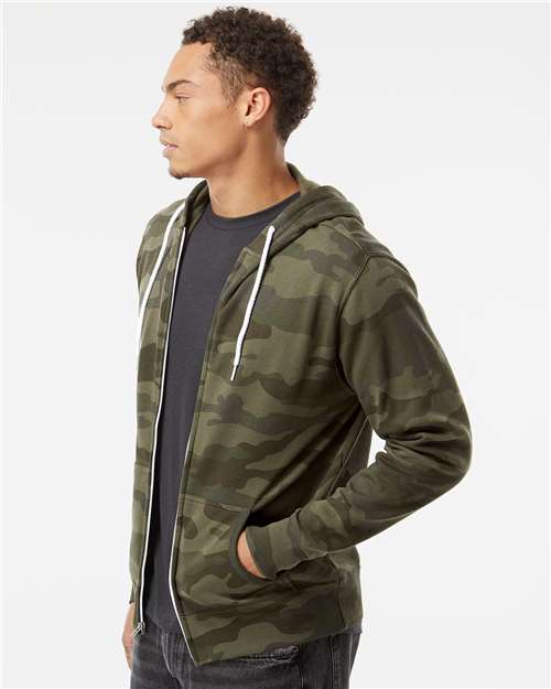 Independent Trading Co. Unisex Lightweight Full-Zip Hooded Sweatshirt AFX90UNZ