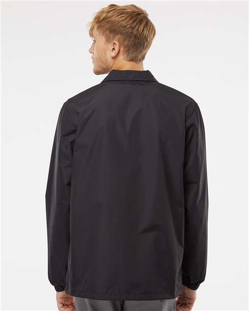 Independent Trading Co. Men's Water-Resistant Windbreaker Coach’s Jacket EXP99CNB
