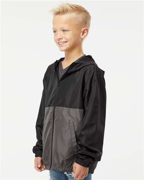 Independent Trading Co. Youth Lightweight Windbreaker Full-Zip Jacket EXP24YWZ