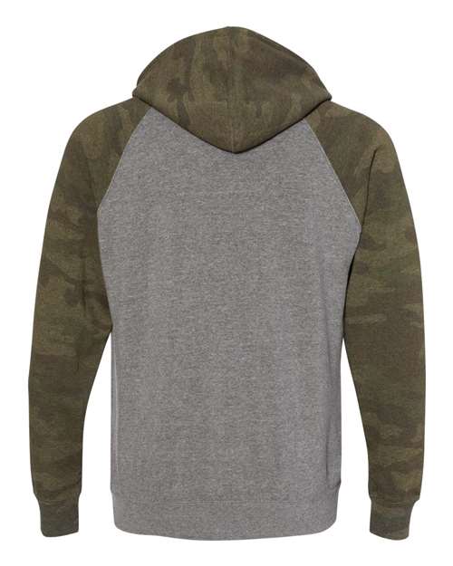 Independent Trading Co. Unisex Special Blend Raglan Hooded Sweatshirt PRM33SBP