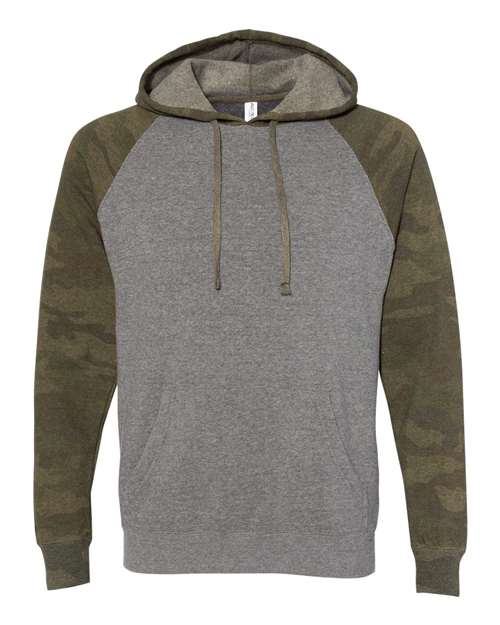 Independent Trading Co. Unisex Special Blend Raglan Hooded Sweatshirt PRM33SBP