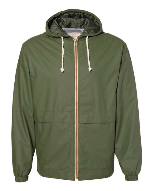 Weatherproof Unisex Vintage Hooded Rain Jacket 193910