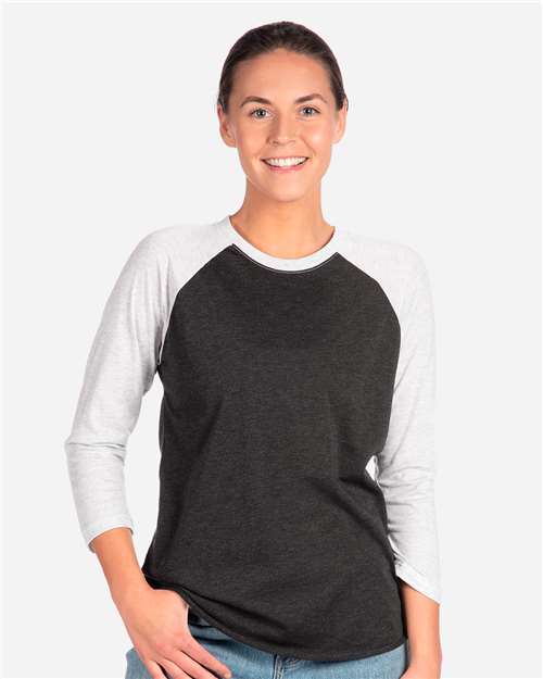 Next Level Unisex Triblend Three-Quarter Raglan Tee 6051