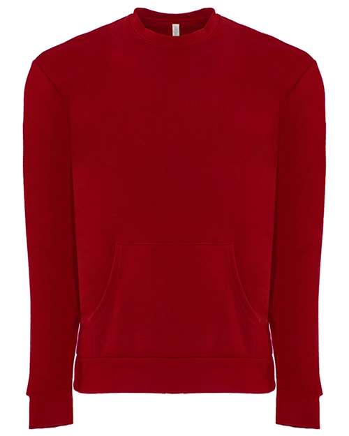 Next Level Unisex Santa Barbara Pocket Crewneck Sweatshirt 9001