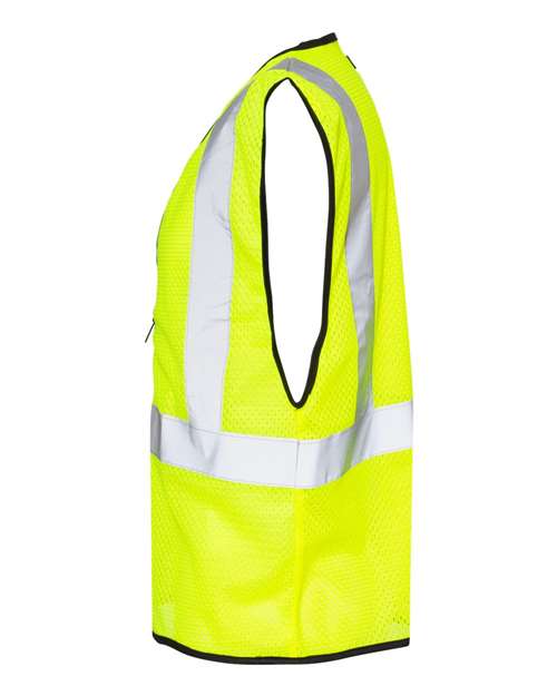 Kishigo Unisex Zippered Mesh Economy Class 2 Vest 1547-1548