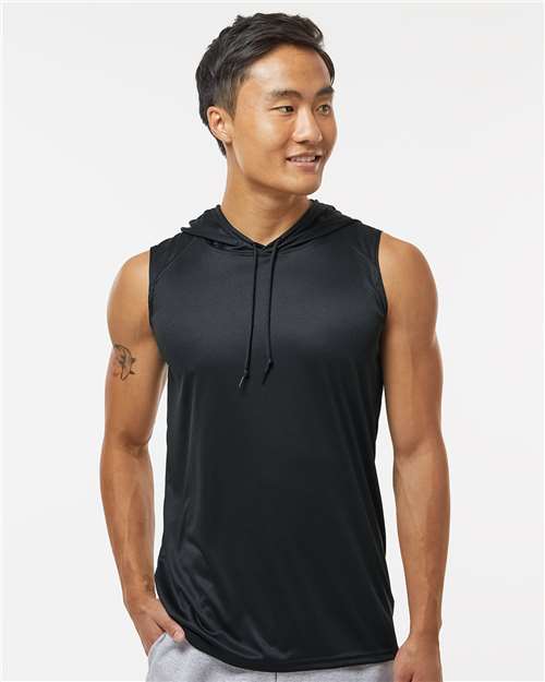 Badger Men's B-Core Hooded Sleeveless T-Shirt 4108