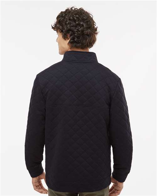 J. America Men's Quilted Half-Snap Pullover 8890