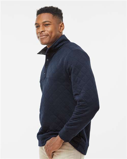 J. America Men's Quilted Half-Snap Pullover 8890