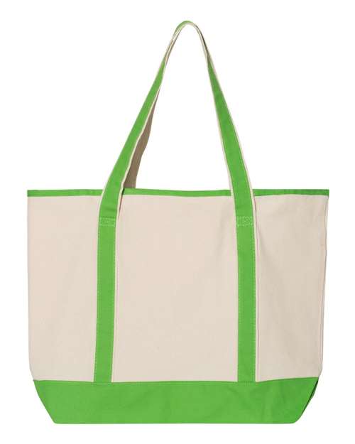 Q-Tees 34.6L Large Canvas Deluxe Tote Q1500