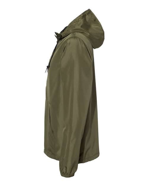 Independent Trading Co. Unisex Lightweight Quarter-Zip Windbreaker Pullover Jacket EXP54LWP