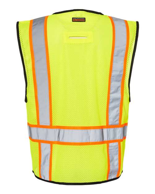 Kishigo Unisex 6 Pocket Contrast Class 2 Vest 1580-1581