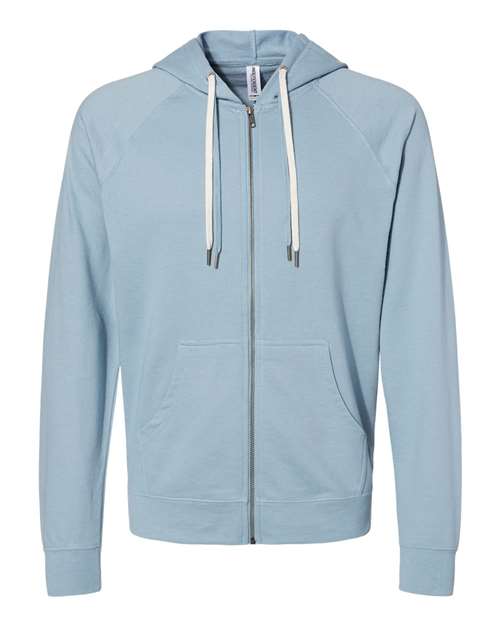 Independent Trading Co. Unisex Icon Lightweight Loopback Terry Full-Zip Hooded Sweatshirt SS1000Z