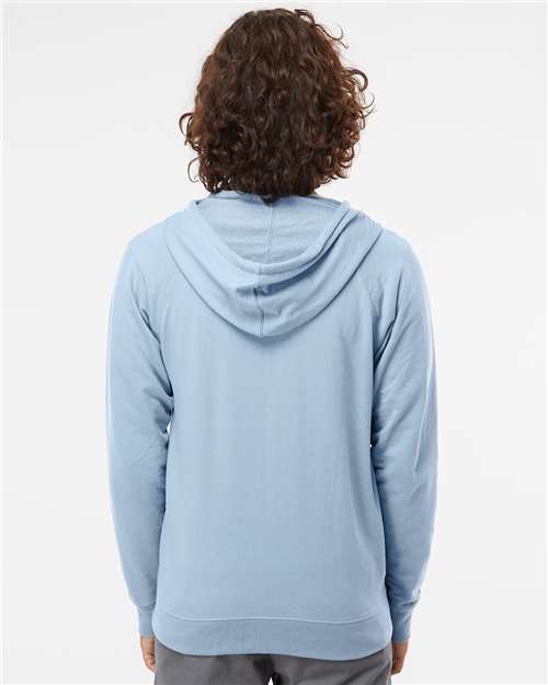 Independent Trading Co. Unisex Icon Lightweight Loopback Terry Full-Zip Hooded Sweatshirt SS1000Z