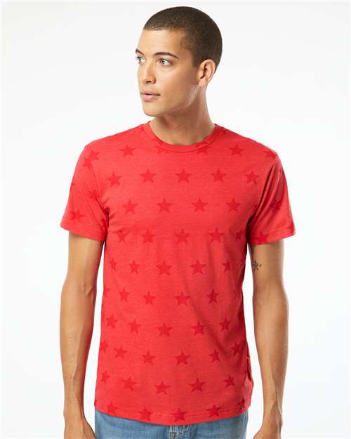 Code Five Unisex Star Print Tee 3929