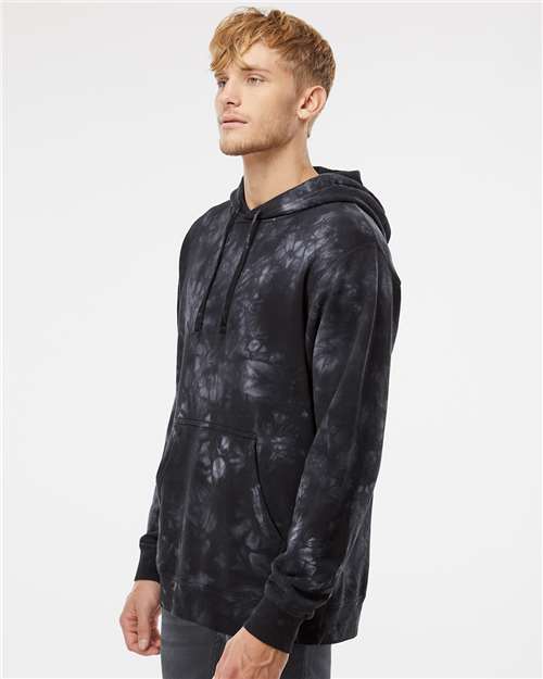 Independent Trading Co. Unisex Midweight Tie-Dyed Hooded Sweatshirt PRM4500TD