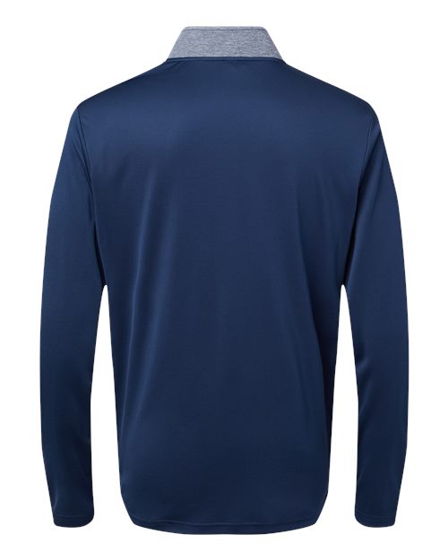 Adidas Men's Ultimate365 Heather Block Print Quarter-Zip Pullover A522