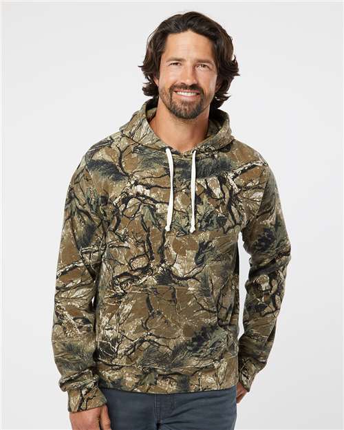 J. America Men's Triblend Fleece Hooded Sweatshirt 8871