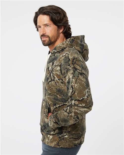 J. America Men's Triblend Fleece Hooded Sweatshirt 8871
