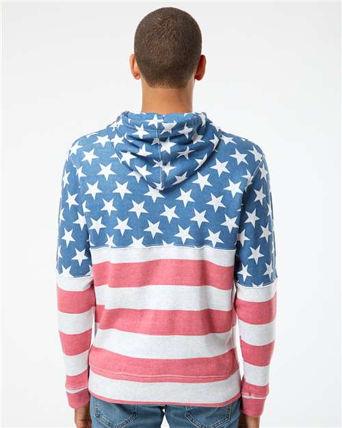 J. America Men's Triblend Fleece Hooded Sweatshirt 8871