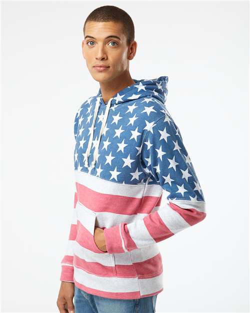 J. America Men's Triblend Fleece Hooded Sweatshirt 8871