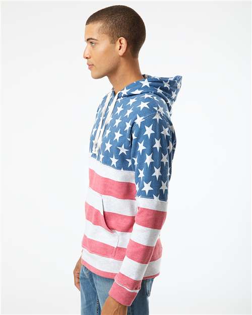 J. America Men's Triblend Fleece Hooded Sweatshirt 8871