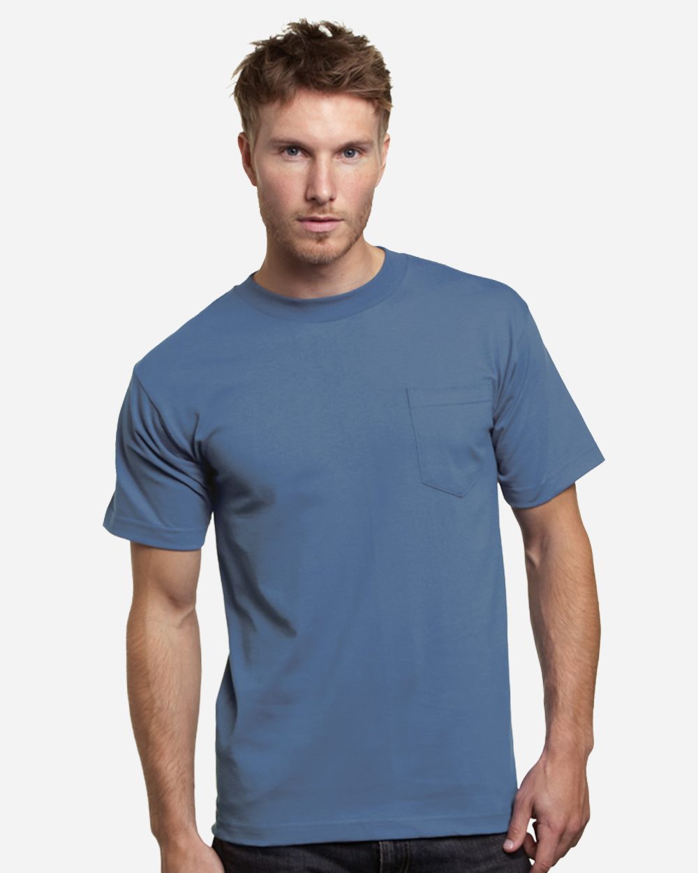 Bayside Unisex USA-Made Pocket T-Shirt 7100