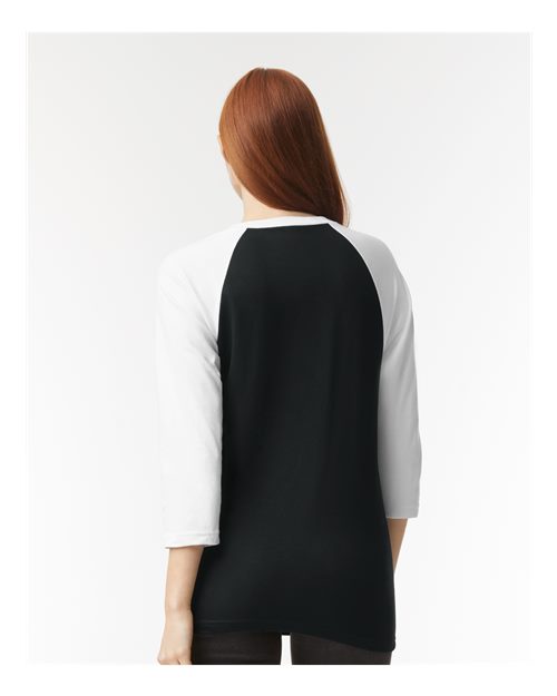 American Apparel Unisex CVC Raglan Tee 2003CVC