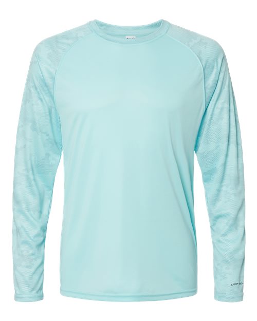 Paragon Unisex Cayman Performance Camo Colorblocked Long Sleeve T-Shirt 216