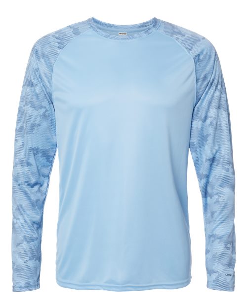 Paragon Unisex Cayman Performance Camo Colorblocked Long Sleeve T-Shirt 216