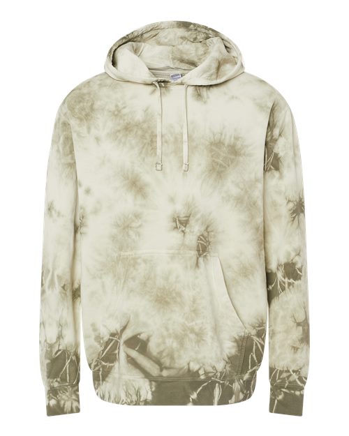 Independent Trading Co. Unisex Midweight Tie-Dyed Hooded Sweatshirt PRM4500TD