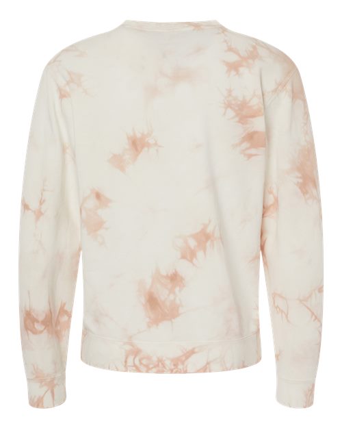 Independent Trading Co. Unisex Midweight Tie-Dyed Crewneck Sweatshirt PRM3500TD