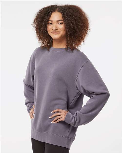 Independent Trading Co. Unisex Midweight Pigment-Dyed Crewneck Sweatshirt PRM3500