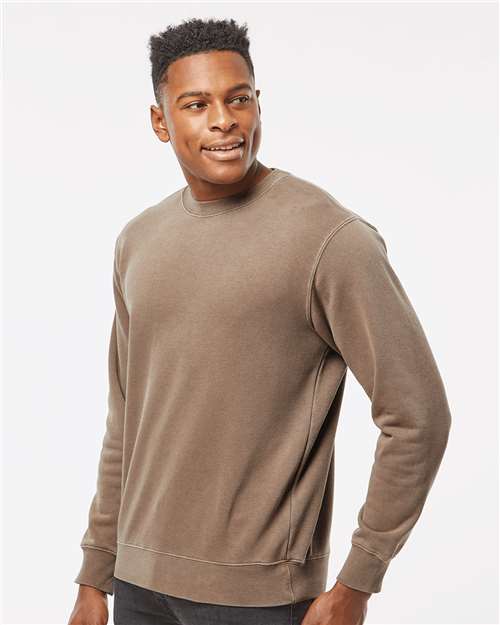 Independent Trading Co. Unisex Midweight Pigment-Dyed Crewneck Sweatshirt PRM3500